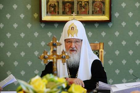 Заседание  Священного Синода вел Святейший Патриарх Московский и всея Руси Кирилл