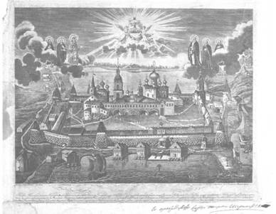 Соловецкий монастырь. Общий вид.