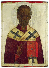 Святитель Николай Чудотворец. Первая половина XV в. Икона из Цареконстантиновской церкви в Вологде