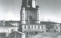Разрушенное здание колокольни. 1993 год