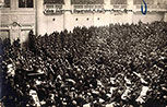 Заседание Совета рабочих и солдатских депутатов в Таврическом дворце. Март 1917 г.