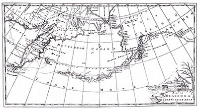 Карта Шелехова странствования. 1791 г.