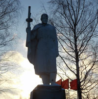 Памятник неизвестному солдату, Белозерский район, д. Глушково