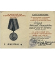 В. В. Лебедев награжден медалью «За доблестный труд в Великой Отечественной войне 1941-1945 гг.»