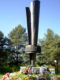 Памятник воинам-вашкинцам, погибшим на полях сражений в годы Великой Отечественной войны, с. Липин Бор.