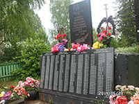 Памятник воинам-землякам, погибшим в годы Великой Отечественной войны, д. Ворониха.