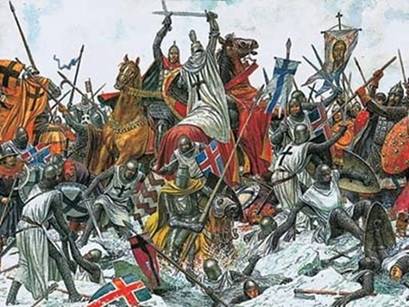 В 1242 году  русские воины князя Александра Невского одержали победу над немецкими рыцарями  на Чудском озере